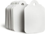 GILLRAJ Unstrung Marking Blank White Price Tags – 1.93" x 1.25" (49mm x 32mm), Pack of 1000 Paper Clothing Hang Tags Without String
