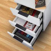 Peaha 10-Pack Black Cabinet Handles – 4-Inch Finger Pulls for Kitchen Drawers & Doors – Aluminum Alloy Edge Pull Hardware with Gold Finish – Easy to Install