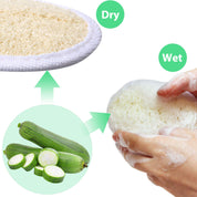 24-Pack Exfoliating Loofah Sponge Pads – Natural Facial & Body Scrubber for Bath, Shower, Spa (White & Brown)