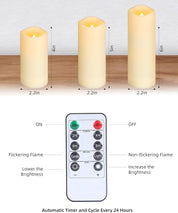 Enido 12-Pack Flameless LED Candles with Remote & Timer – Waterproof Outdoor Battery Operated Flickering Lights – Ivory White