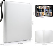 WOT I 900-Pocket Trading Card Binder – Zippered Card Holder Case with Double-Sided Sleeves