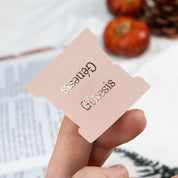 Spanish Laminated Bible Tabs – 80 Large Print Repositionable Tabs with Gold Foil Lettering – Easy-to-Apply Bible Index Tabs for Men & Women