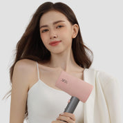 AINA Hair Dryer with Diffuser – Ionic Blow Dryer for Women with Cold Shot, Ceramic Coating & Turbo Heat, Fast Drying for Shine (Misty Blush)