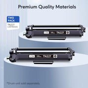 TN 227 Toner Cartridge Replacement for Brother – TN227/TN223 Black – Compatible with MFC-L3770CDW, MFC-L3750CDW, MFC-L3710CW, HL-L3210CW Printers – 2-Pack – NOB