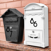 20-Pack 4" Self-Adhesive 3D House Numbers – Black Plastic Raised Address Stickers (0–9) for Mailbox, Door, Office, Apartment, Hotel, Garden Signs