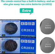 2-Pack Replacement Garage Door Opener Remote – Compatible with LiftMaster, Chamberlain, Sears, Craftsman – Includes Battery & Visor Clips – Works from 1993 to Present