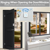 Wireless Door Chime with Sensor 600 FT Range 58 Chimes & 5 Volume Levels – LED Indicator – Battery Powered