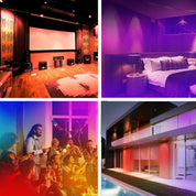 ChangM 4-Inch Color Changing LED Recessed Downlights – 12W, 1000 Lumens – RGB & Warm White 2700K – Dimmable with Remote – 80 LEDs – 6-Pack