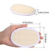 24-Pack Exfoliating Loofah Sponge Pads – Natural Facial & Body Scrubber for Bath, Shower, Spa (White & Brown)