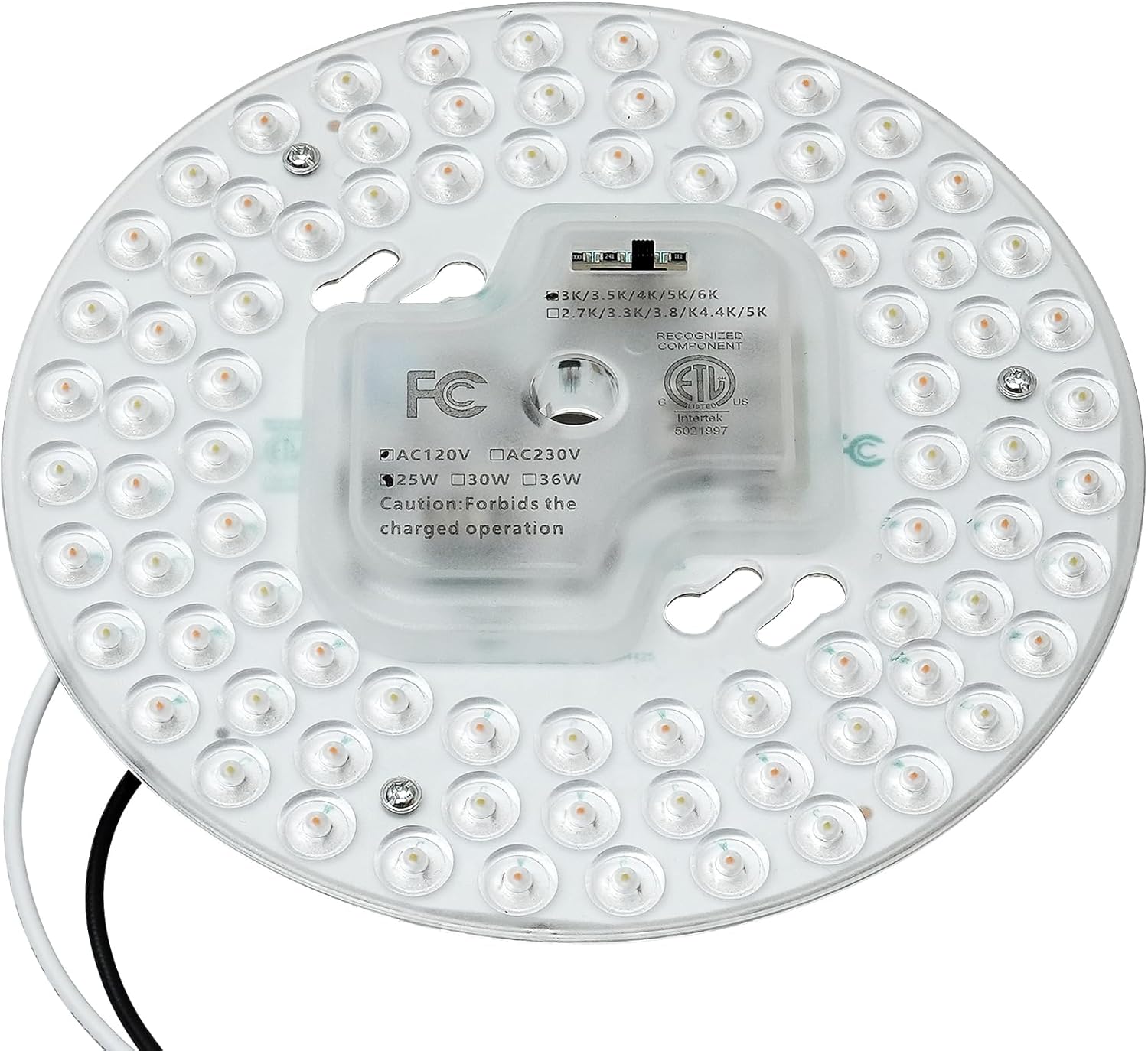 HAOLEDI 6.69" LED Ceiling Fan Light Retrofit Kit – 25W 3000LM – 5CCT Adjustable 3000K–6000K – Dimmable