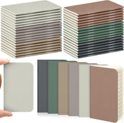 36 Pcs Pocket Notebook Mini Journal 2.5" x 4" – Kraft Paper Notepad Bulk, Softcover Memo Diary for Students, Travelers, School (Dark Color, Blank Cover)