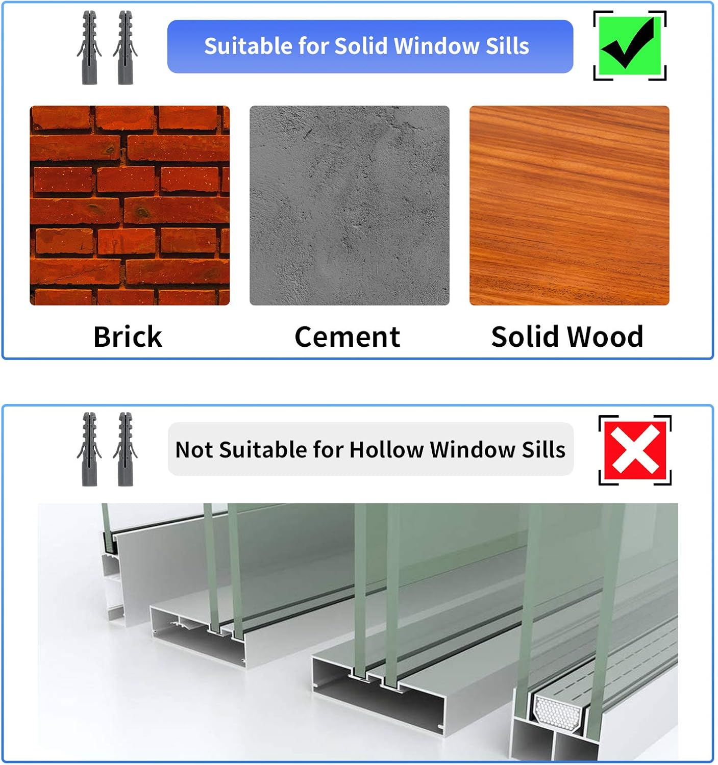 JEACENT Heavy-Duty AC Window Air Conditioner Support Bracket – Steel Wall Mount – Holds Up to 85 lbs