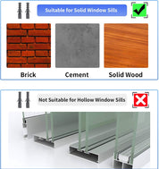 JEACENT Heavy-Duty AC Window Air Conditioner Support Bracket – Steel Wall Mount – Holds Up to 85 lbs