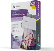 Optiazure Thermal Laminating Pouches – 9" x 11.5" – 5mil – 100-Pack – Clear Letter Size Sheets – Durable Plastic for Documents & Photos