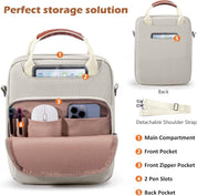Book Carrying Bag with Shoulder Strap – Sturdy Zippered Book Sleeve & Protector Case – Book Lover’s Sling Bag for Paperbacks