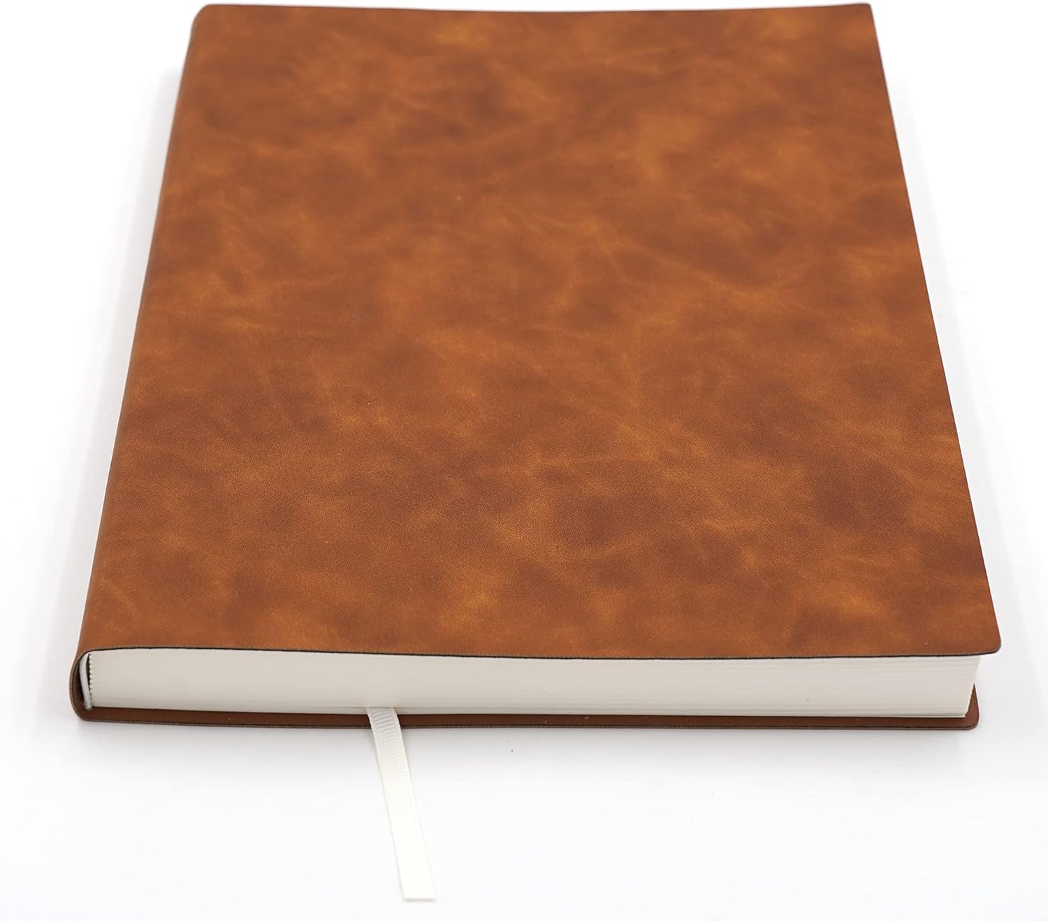 BenOpinion A4 Large Thick Journal Notebook – 416 Lined Pages – Soft Faux Leather Cover – 8.4" x 11.4" – Brown – Ruled Writing Notebook