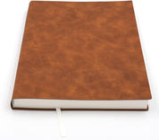 BenOpinion A4 Large Thick Journal Notebook – 416 Lined Pages – Soft Faux Leather Cover – 8.4" x 11.4" – Brown – Ruled Writing Notebook