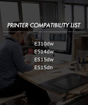 Green Toner Supply Drum Unit – Compatible Replacement for Dell E310dw, E514dw, E515dw, E515dn | 1-Pack High Yield (12,000 Pages)