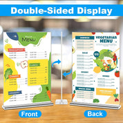 EHWINE Acrylic Sign Holder 8.5 x 11 – 6 Pack Double-Sided Clear Stand-Up Display Frames, Polished Acrylic Tabletop Menu Flyer Paper Holders for Office, Store, Business, Weddings & Events