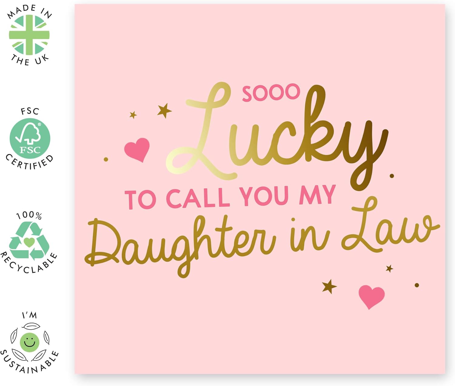 CENTRAL 23 Cute Birthday Card for Daughter-in-Law – “So Lucky to Call You My Daughter-in-Law