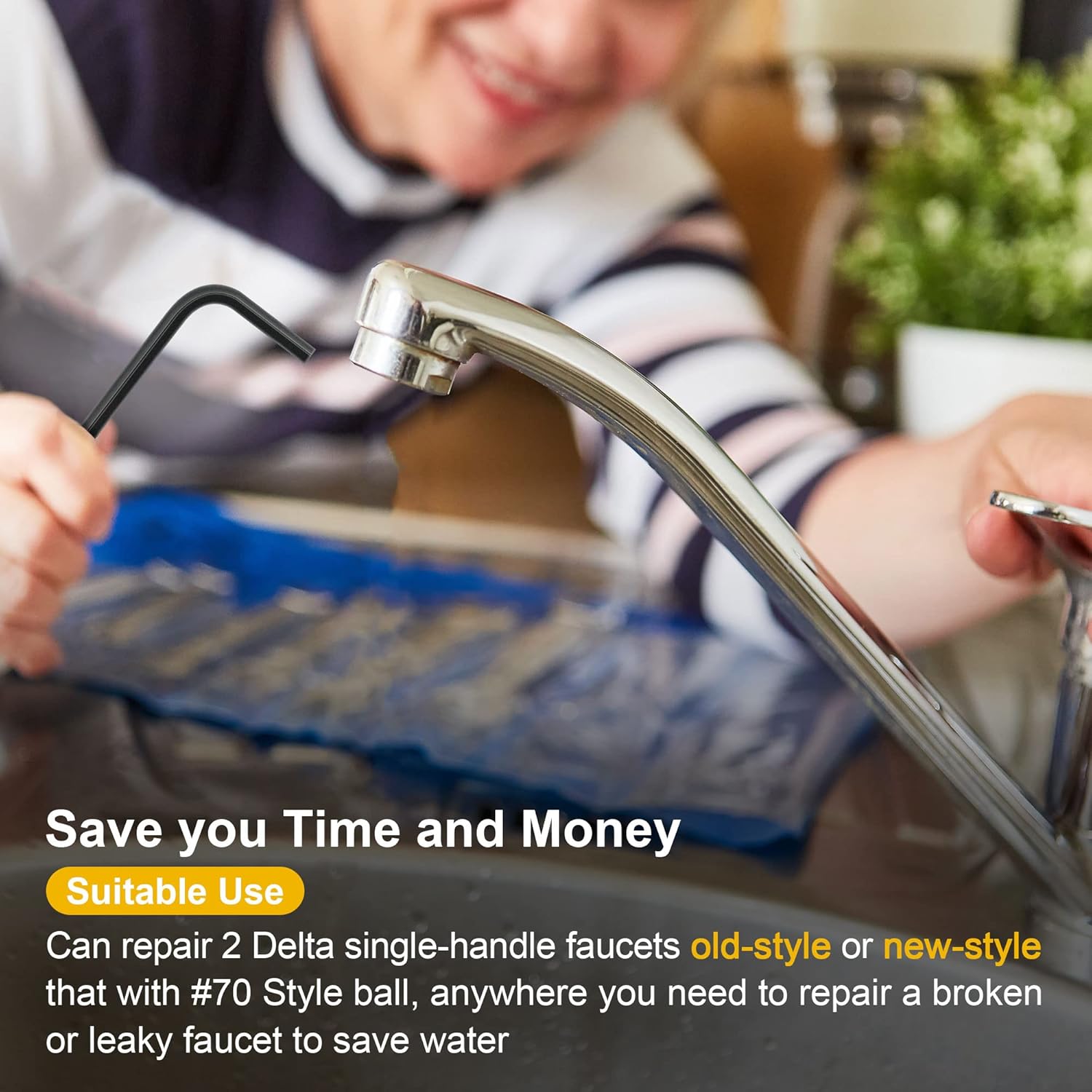 Kitchen Faucet Cartridge Repair Kit – 2-Pack (32-Piece) Compatible with Delta/Peerless 86970 Single Handle Ball Valves