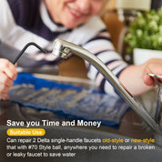 Kitchen Faucet Cartridge Repair Kit – 2-Pack (32-Piece) Compatible with Delta/Peerless 86970 Single Handle Ball Valves