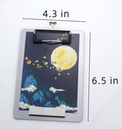 4×6 Stainless Steel Magnetic Clipboards – Mini Metal Clipboard with 304 Low Profile Clip, Message Board for Fridge, Recipes, Notes (4.3" x 6.5")