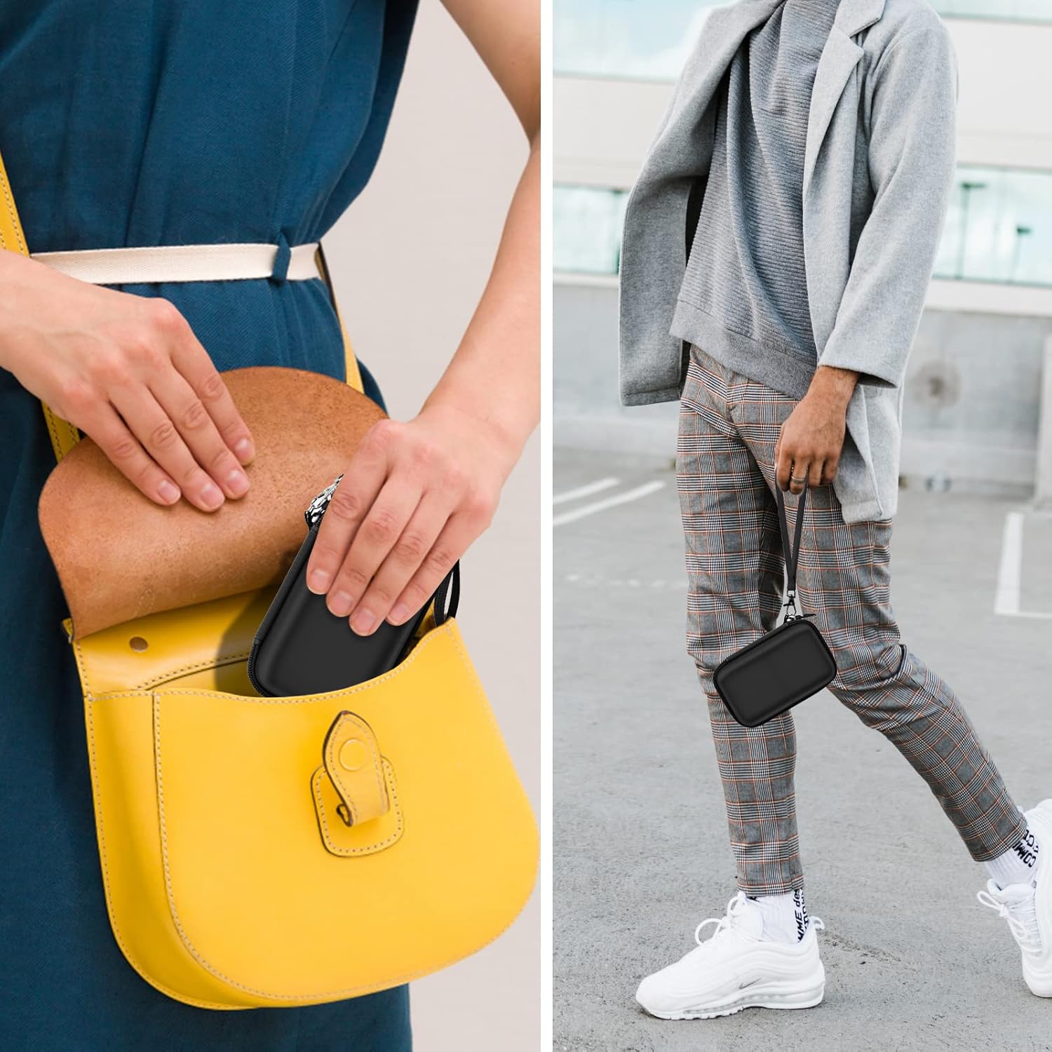 ANKHOH Travel Case for UCOMX, Iseyyox, LISEN, RTOPS 3-in-1 Wireless Charger – Foldable Magnetic Storage Bag, Black