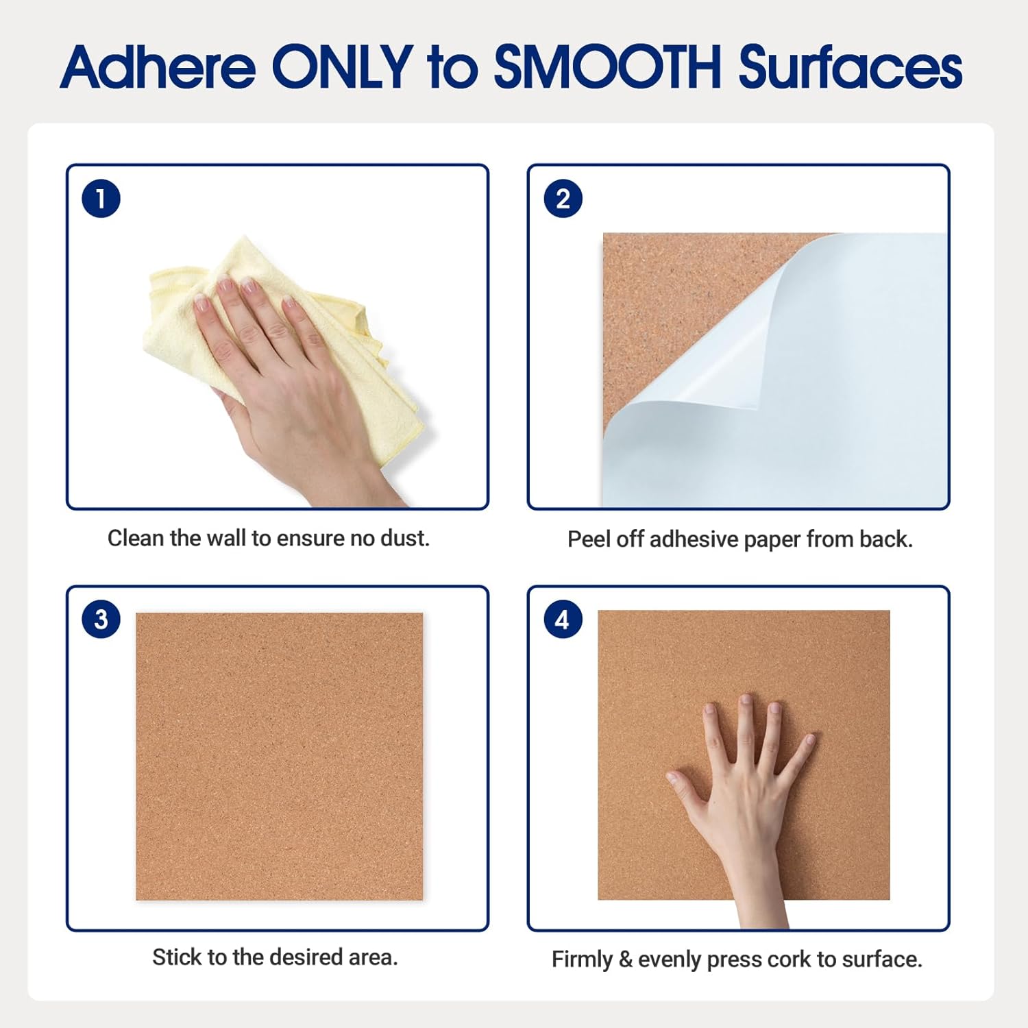 SVOPY Square Cork Bulletin Board Tiles – 7 Pack Extra Thick 12x12 Inches – Cork Sheets for Wall, Home Office, School Message Board, and Decorative Display