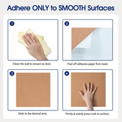 SVOPY Square Cork Bulletin Board Tiles – 7 Pack Extra Thick 12x12 Inches – Cork Sheets for Wall, Home Office, School Message Board, and Decorative Display