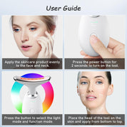 ForeverShine 7 in 1 Electric Face and Neck Tool – Anti-Aging Skincare Device for Wrinkle Removal, Home Daily Use