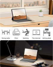 Leather Desk Pad Protector – Large PU Leather Desk Mat (23.6" x 13.8") – Waterproof, Non-Slip Writing Pad for Office & Home