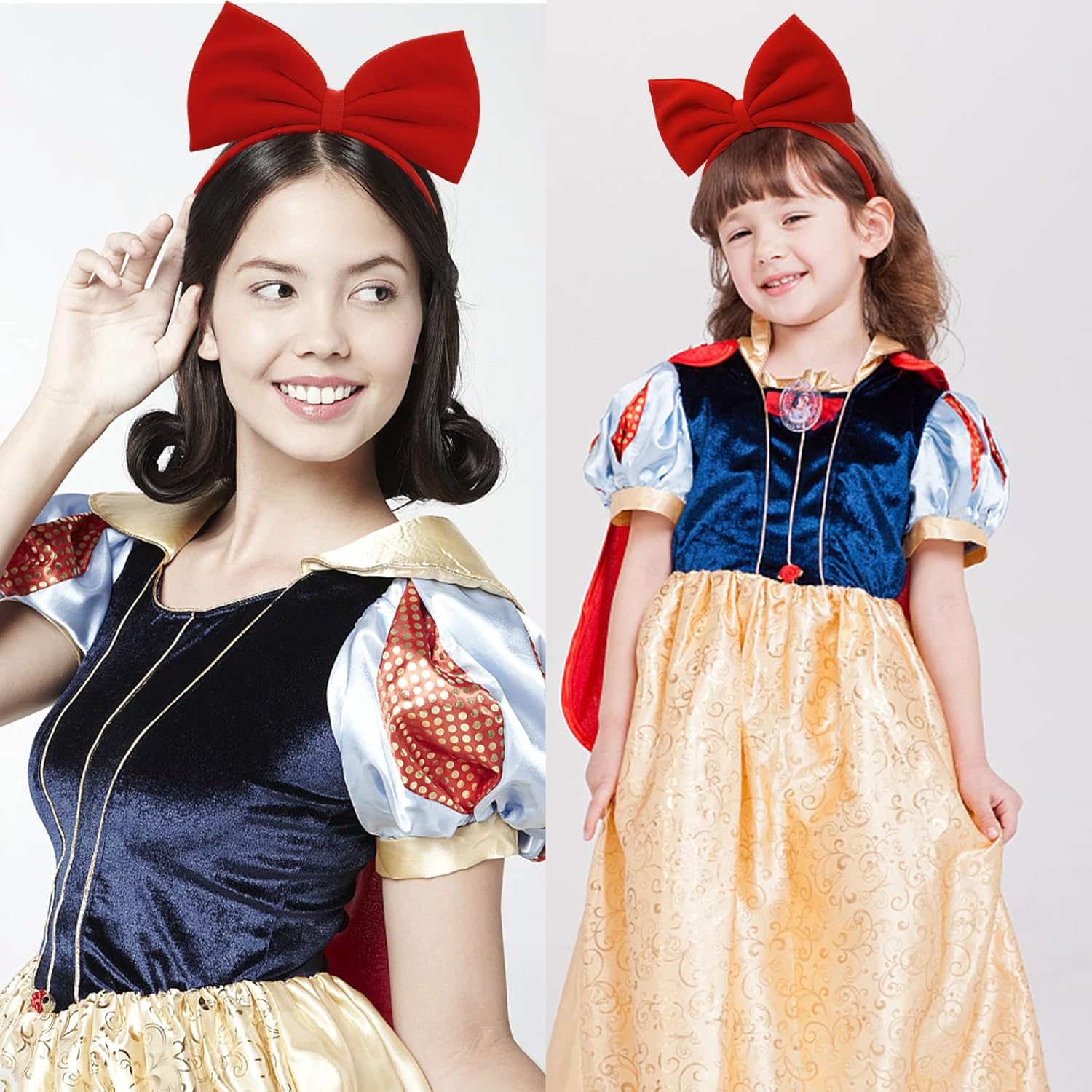 Red Bow Headband – Costume Headband for Women and Girls, Ideal for Snow White & Powerpuff Girls Outfits