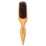 Boar Bristle Slick Back Hair Brush – Sleek Ponytail & Edge Control Styling Tool with Wide Rat Tail for Sectioning