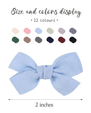 24PCS 2" Baby Hair Bows Clips – Fully Lined Solid Ribbon Mini Clip Bows for Baby Girls, Toddlers, Kids, Teens – Multicolor