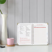 Wedding Planner – Bride’s Organizer Book with 5 Tabbed Sections, Hardcover with Metal Corners, Inner Pockets & Stickers – 6.5" x 8.75"