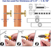 Ravinte 30-Pack Round Cabinet Knobs – Brushed Brass Gold Drawer Pulls for Kitchen & Dresser
