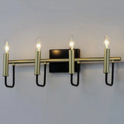 Sullivan 3-Light Wide Black/Gold Vanity Light by Maxim Lighting