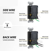 ELEGRP 21W USB Wall Outlet with Type A & Type C Ports (6 Pack)