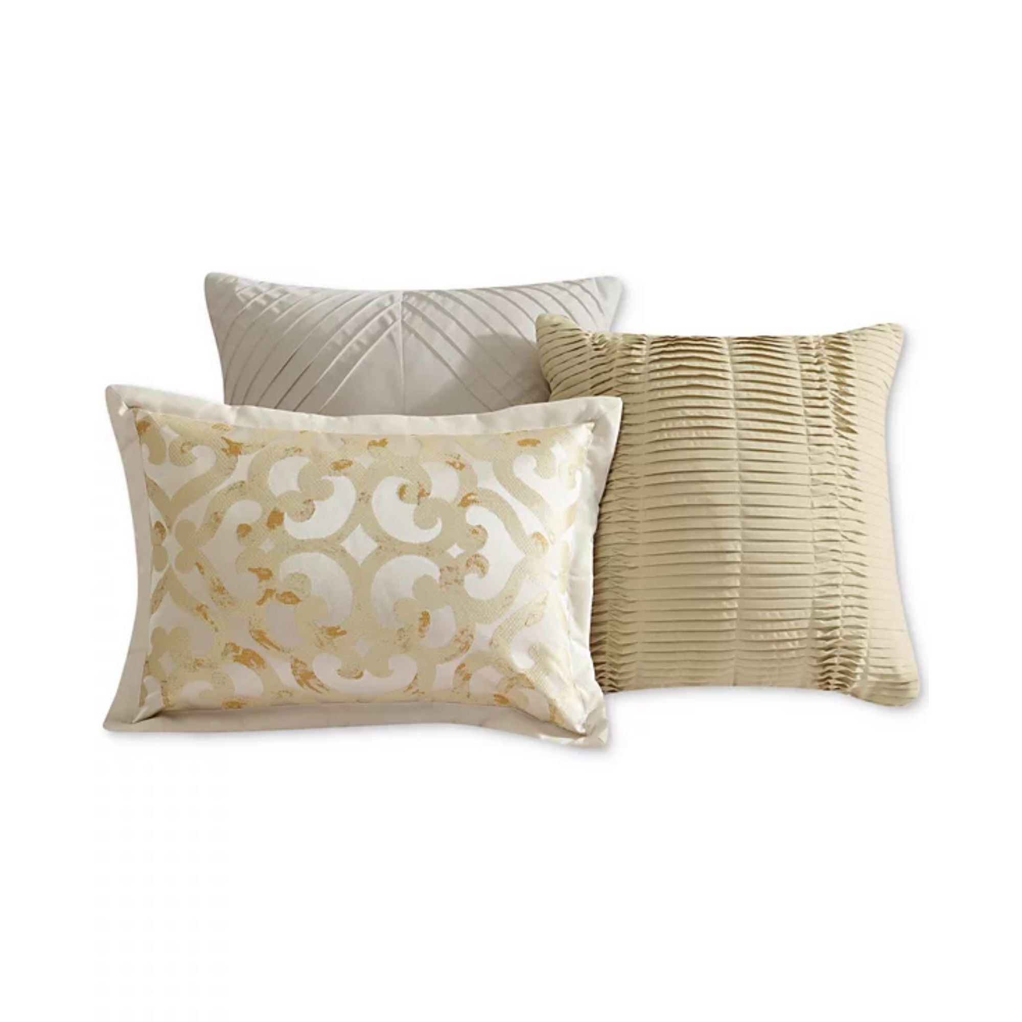 Hallmart Collectibles Caroline 14-Pc. Comforter Set, Queen - Gold