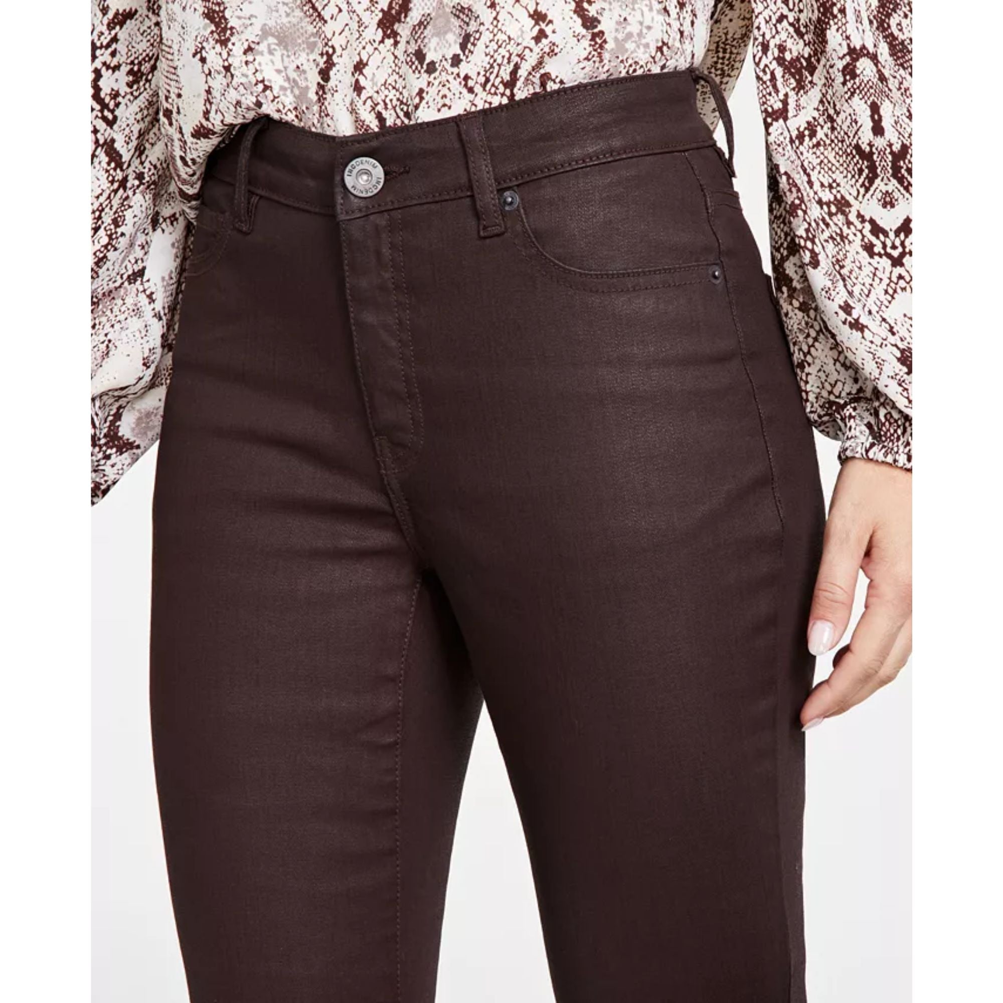 I.N.C. International Concepts Women's Mid-Rise Bootcut Jeans – Chicory Coffee, Size 4