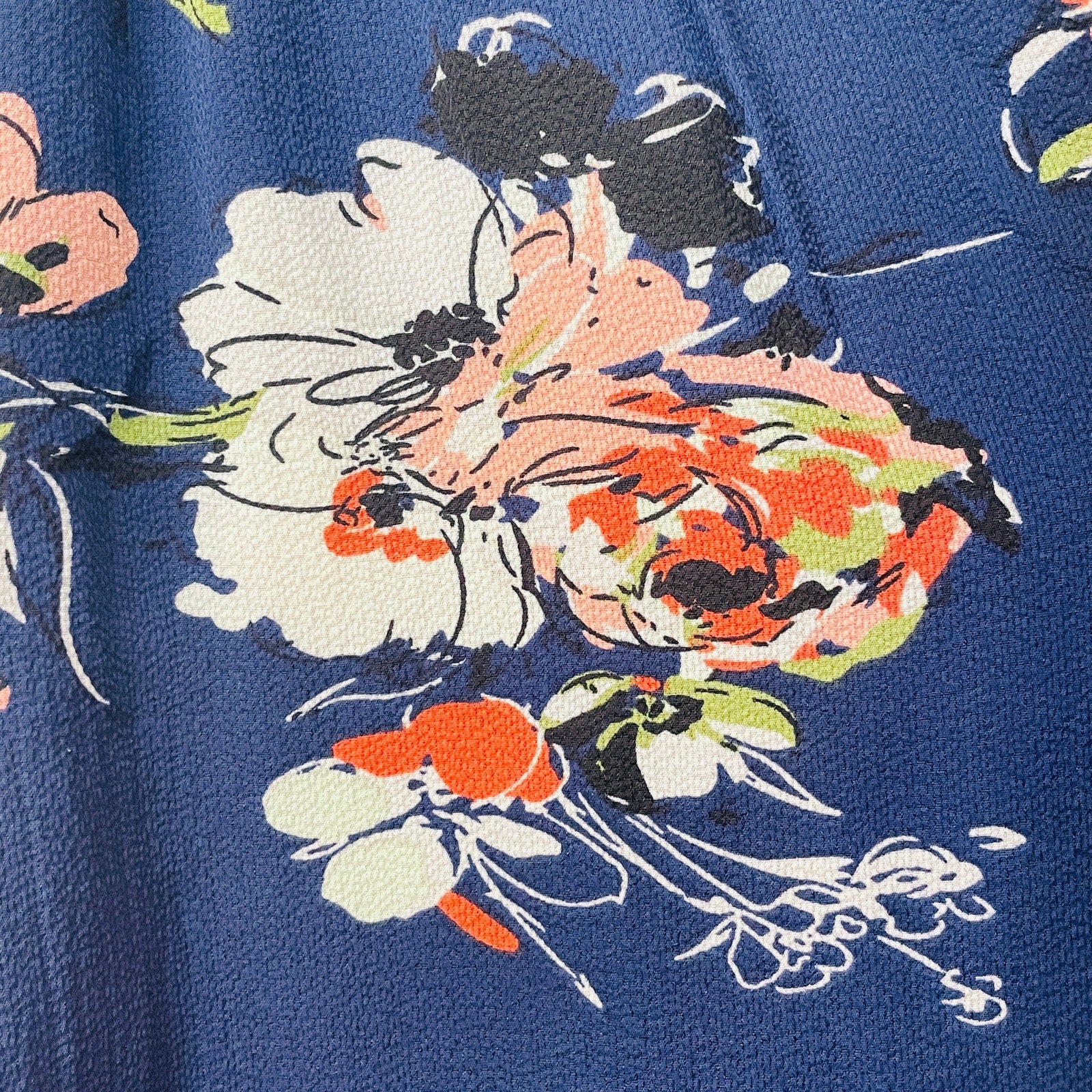 Fun2Fun Women's Lined Floral Blouse with Ruched Shoulders