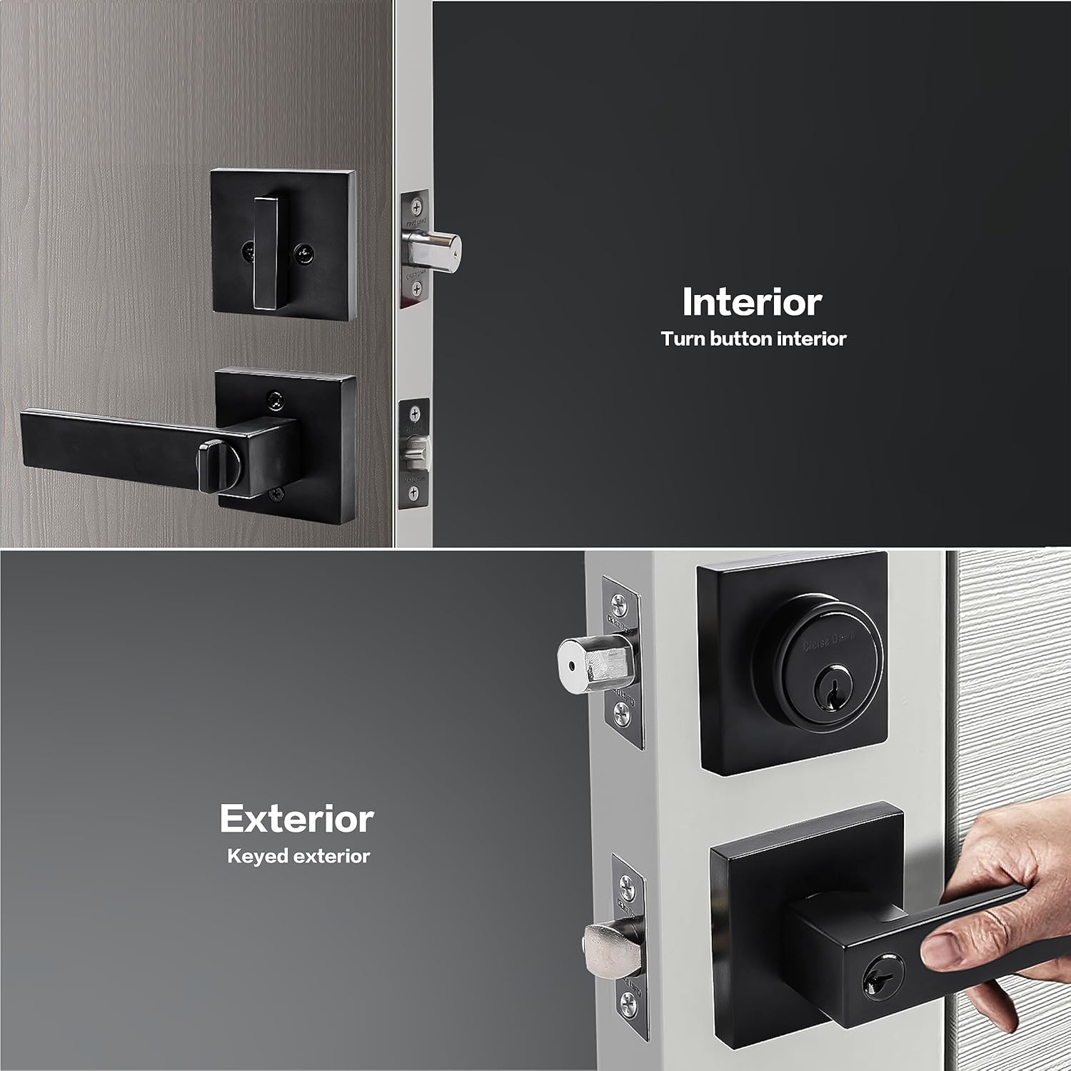 Cielsa Dawn Exterior Door Lock Set – Handle & Deadbolt Combo