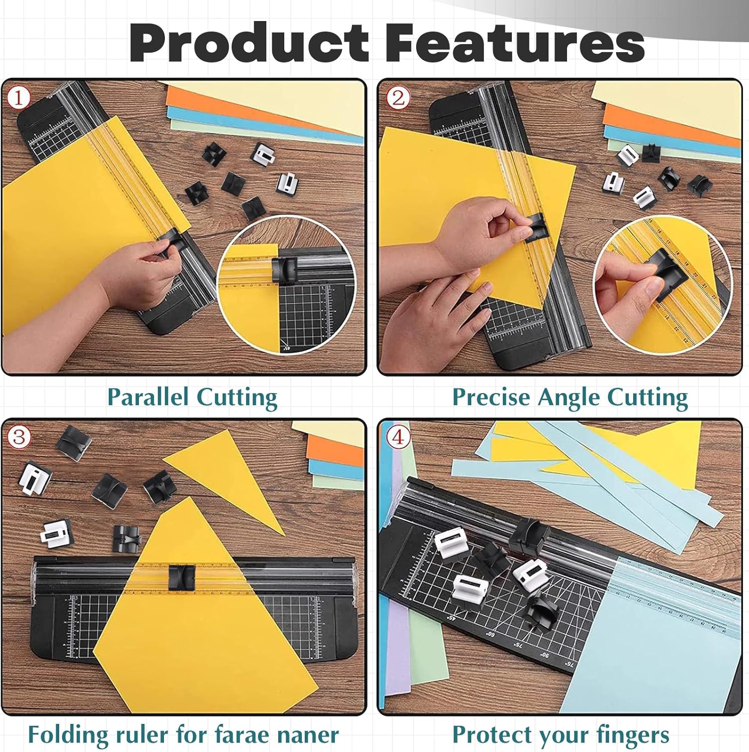 6-Pack Paper Cutter Replacement Blades – Refill Craft Cutting Blades for A4 Paper Trimmer