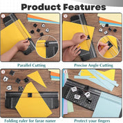 6-Pack Paper Cutter Replacement Blades – Refill Craft Cutting Blades for A4 Paper Trimmer