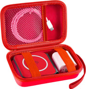 ANKHOH Travel Case for UCOMX, Iseyyox, LISEN, RTOPS 3-in-1 Wireless Charger – Foldable Magnetic Storage Bag, Red