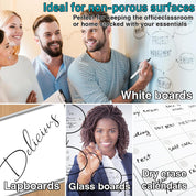 ARLTR Dry Erase Markers Bulk Pack – 160 Count Black Whiteboard Markers, Fine Tip, Low Odor, Chisel Point