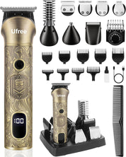Beard Trimmer for Men – 7-in-1 Electric Grooming Kit with Cordless Razor, Nose & Ear Trimmer, Hair Clippers, and Shaver
