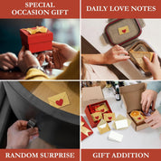 60 Love Notes for Him or Her – Mini Envelope Anniversary Cards & Lunch Notes – Long Distance Relationship Gift
