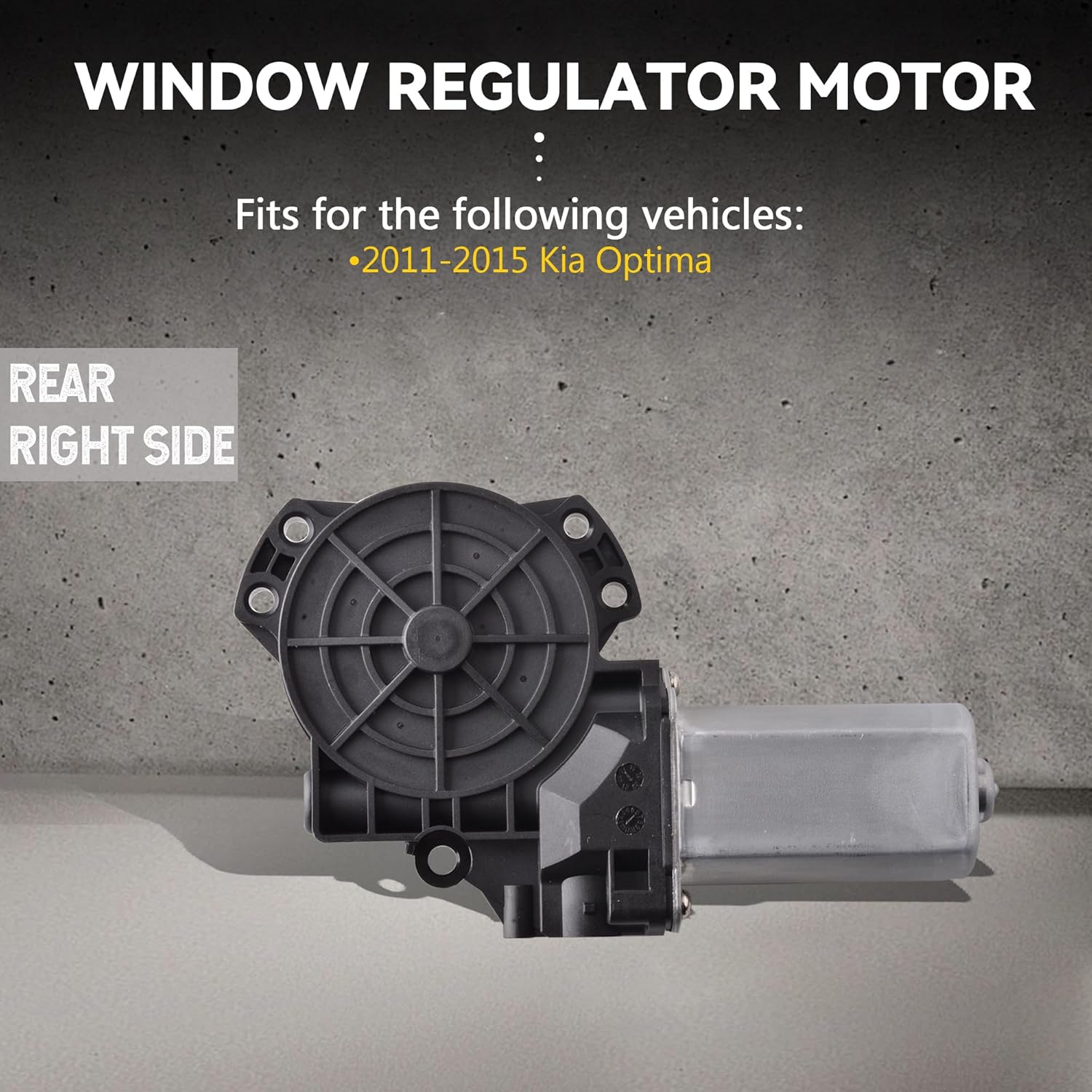 Unikpas Rear Right Window Motor for Kia Optima 2011–2015 – Rear Passenger Side